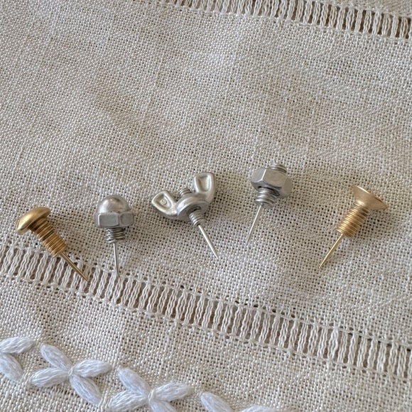 🔩📌Vilmain & Klinger Screws Nuts Bolts Carpenter Push Pins Set of 5🥲🔩📌 - Picture 2 of 11